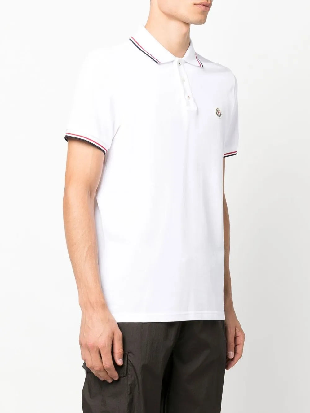 Tricolor-Trim Polo Shirt