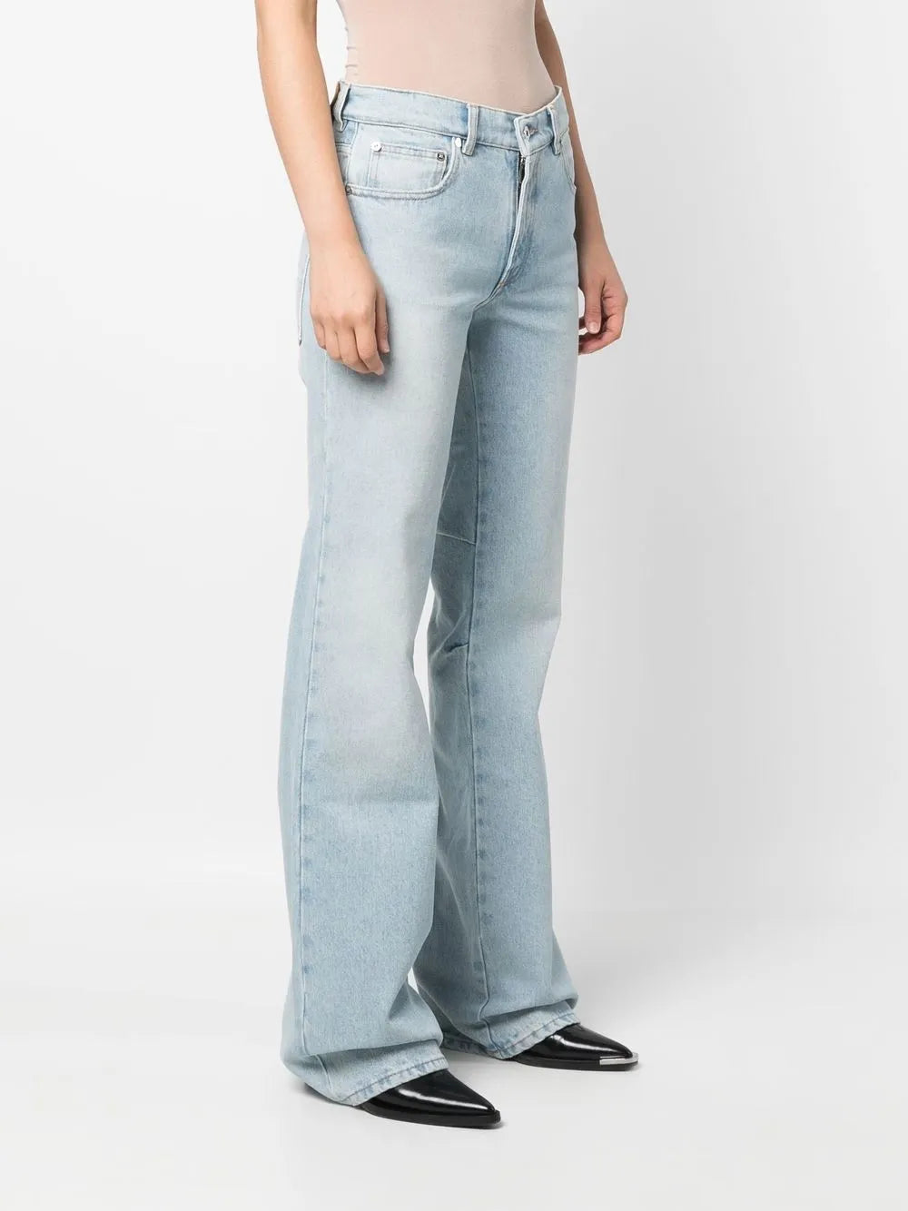 Faded Denim Pants