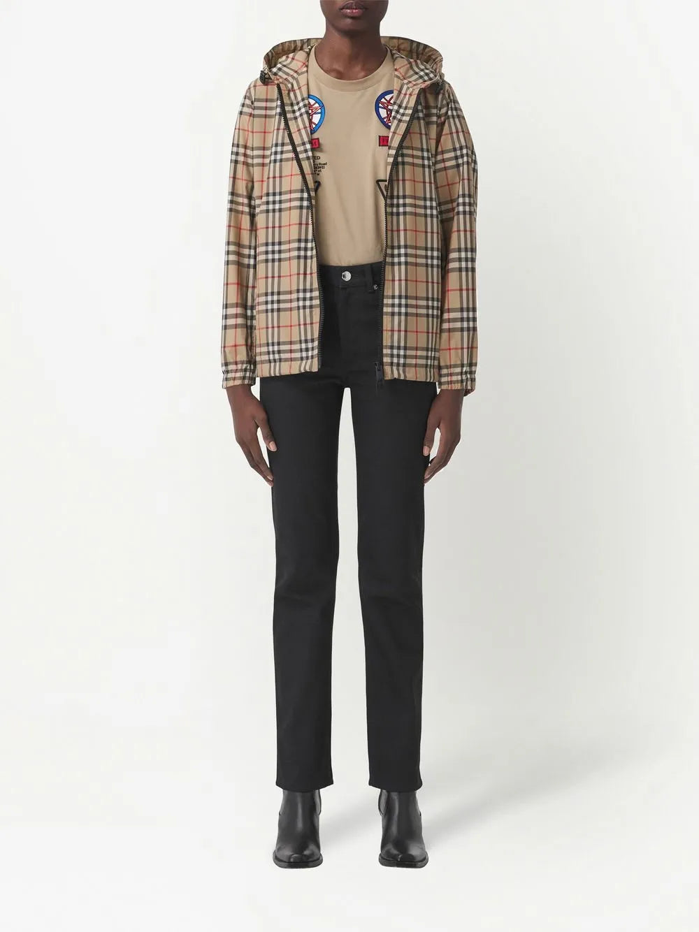Checked Windbreaker