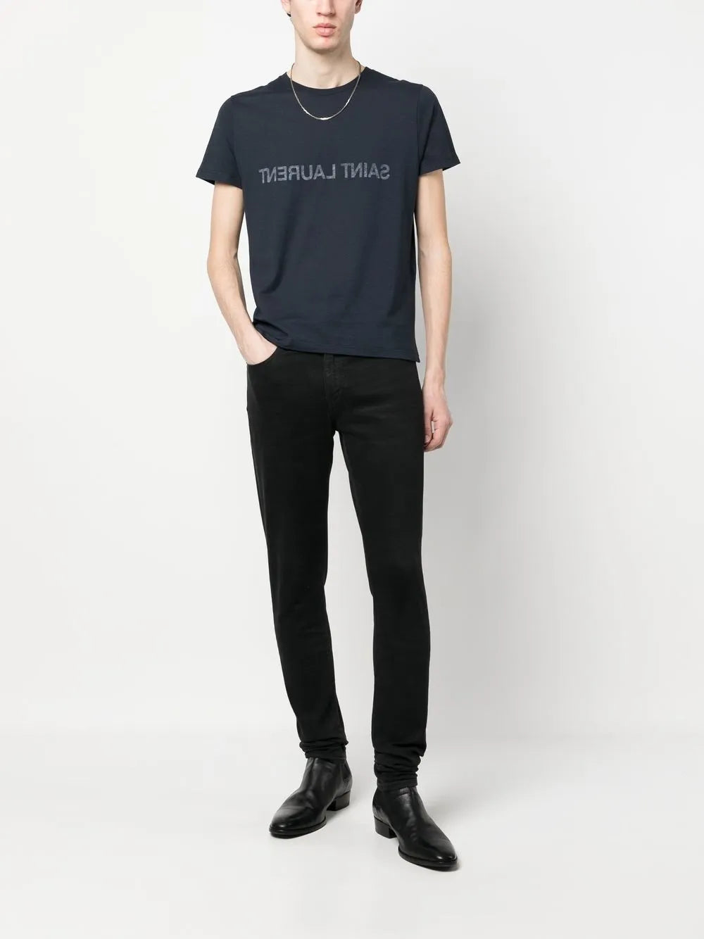 Reversed logo T-shirt