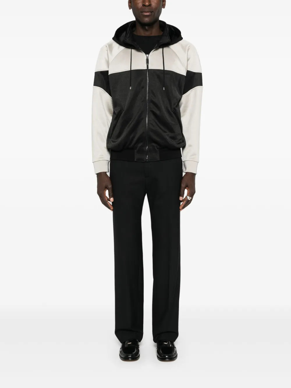 Two-tone Zip Sweatshirt