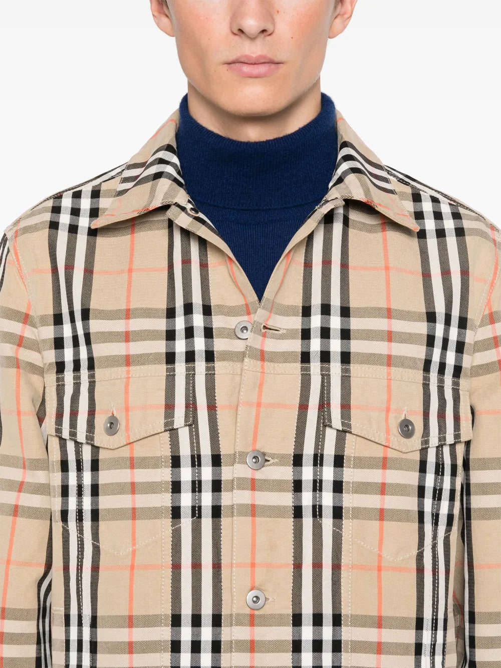 Plaid Denim Jacket