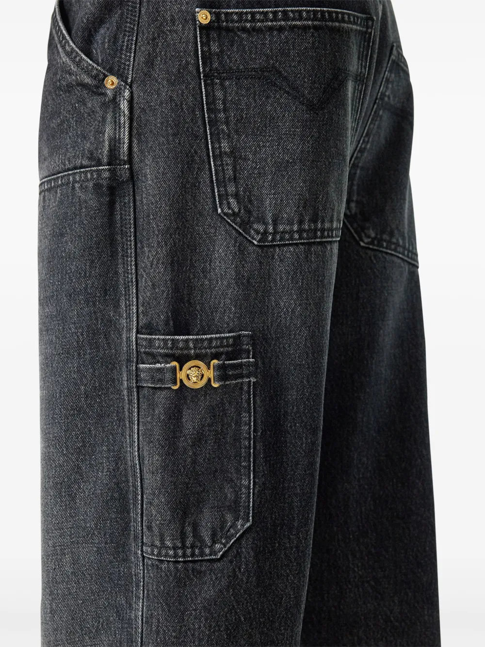 Gray Cargo Jeans