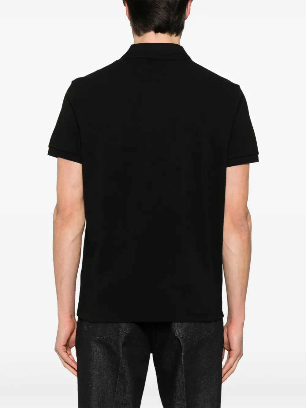 Black Short Sleeve Polo