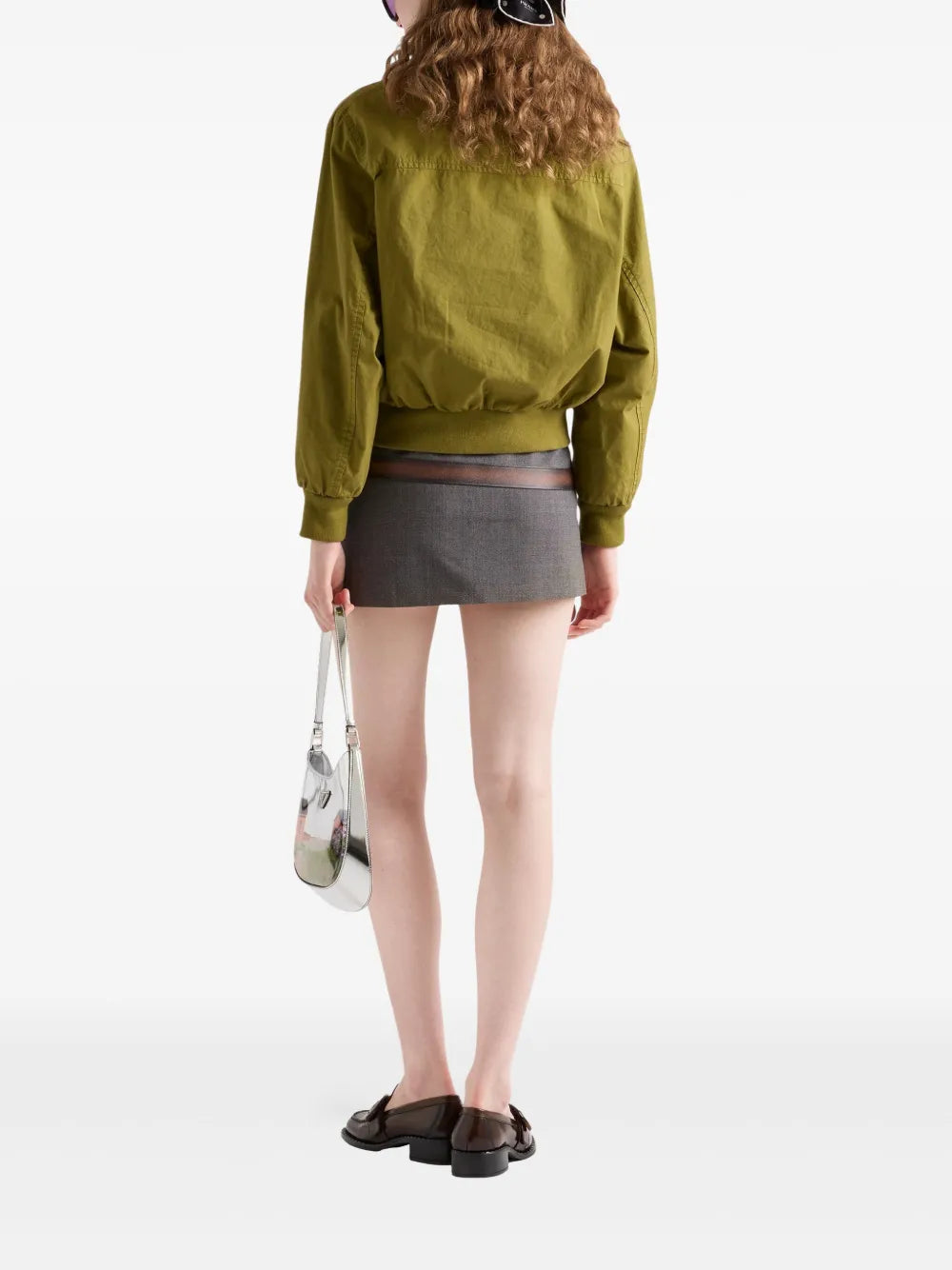 Mini skirt with belt