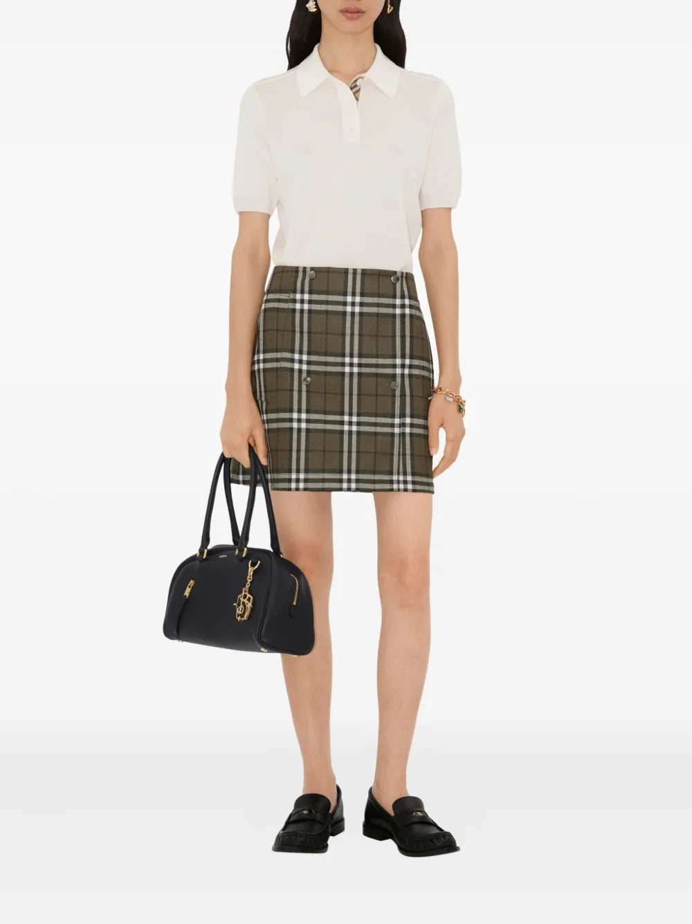 Check Mini Skirt