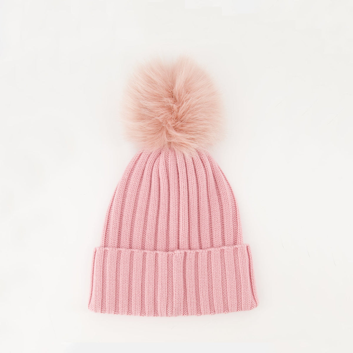Wool Beanie with Pompom