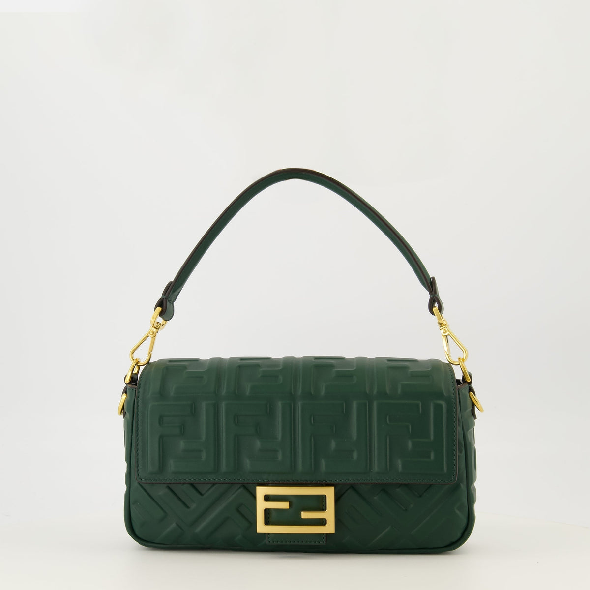 Dark Green Baguette Bag