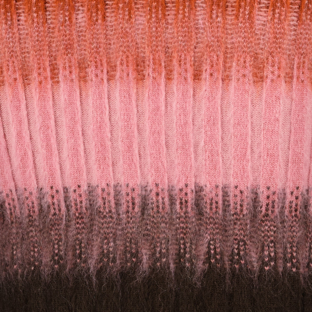 Multicolored Mohair and Wool Skirt