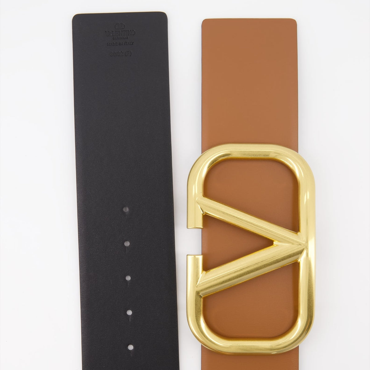 VLogo Leather Belt