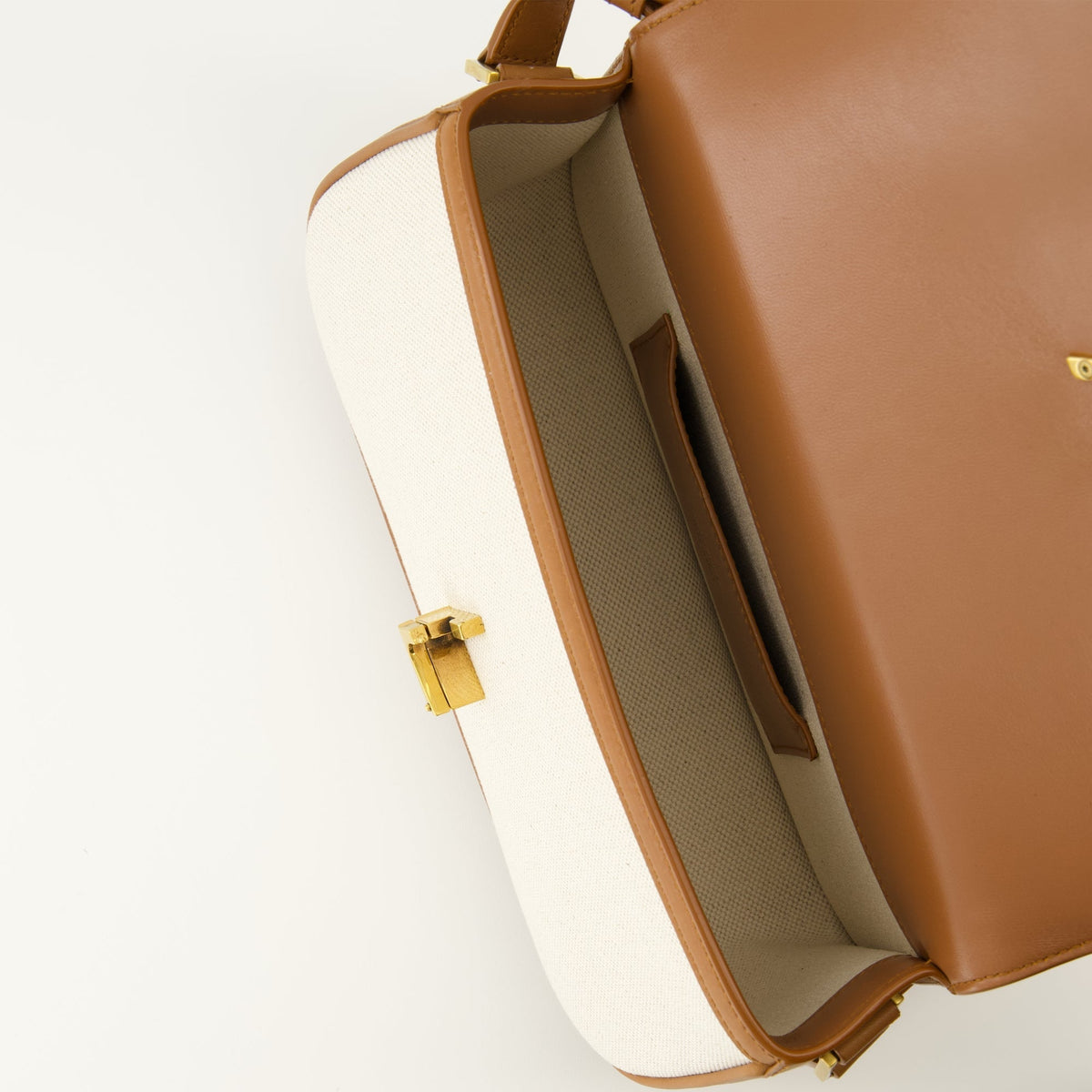 Leather and Cotton Bag