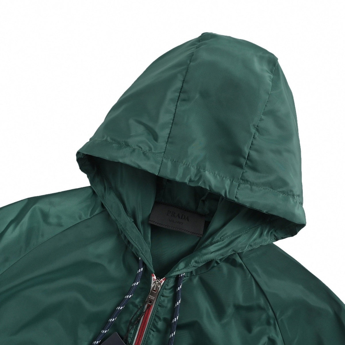 Logo-Patch Hooded Windbreaker | Green