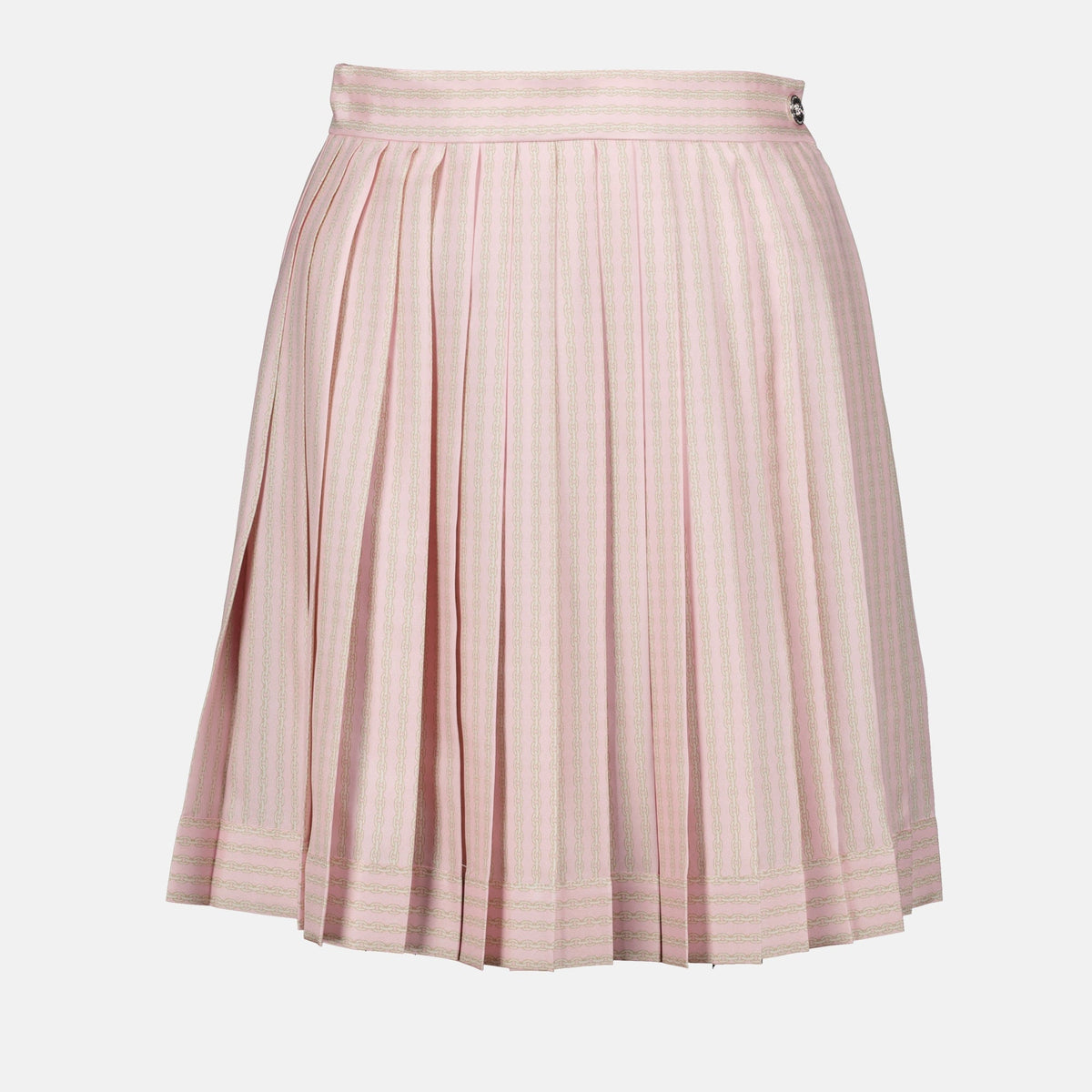 Pleated Silk Skirt