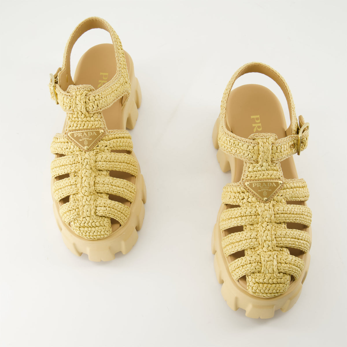 Monolith Raffia Sandals