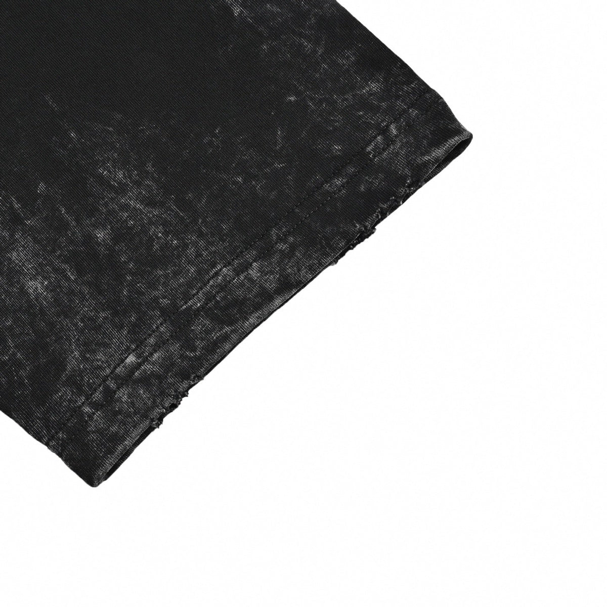 Distressed Gothic Logo 'See Now Buy Now' T-Shirt - Washed Black