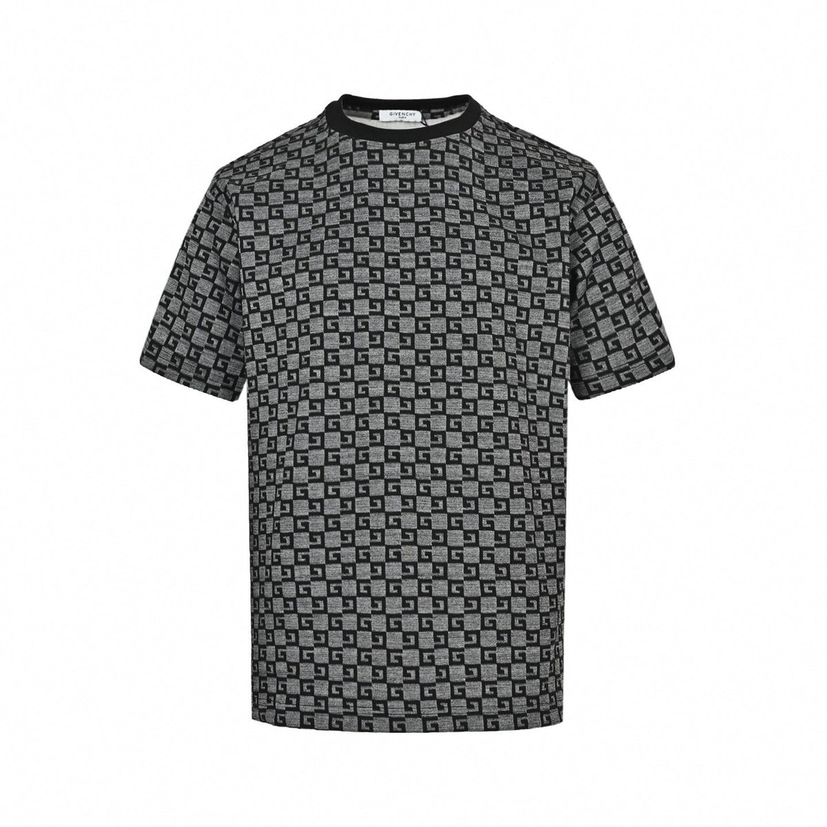 4G Checkerboard Knit T-Shirt