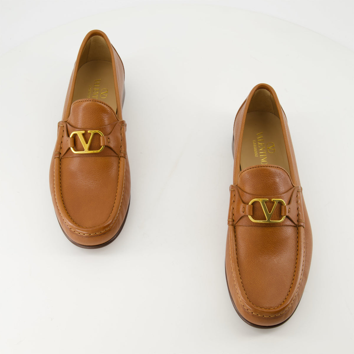 VLogo Brown Loafers