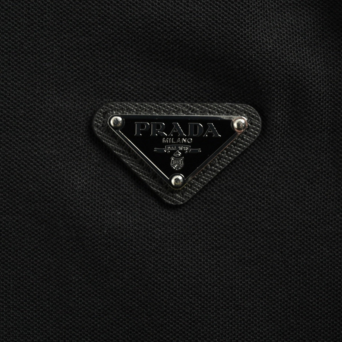 Triangle Logo Quarter-Zip Long-Sleeve Polo