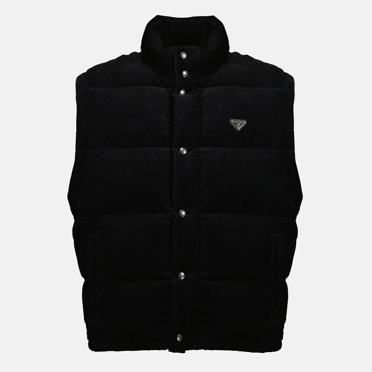 Black Corduroy Puffer Jacket