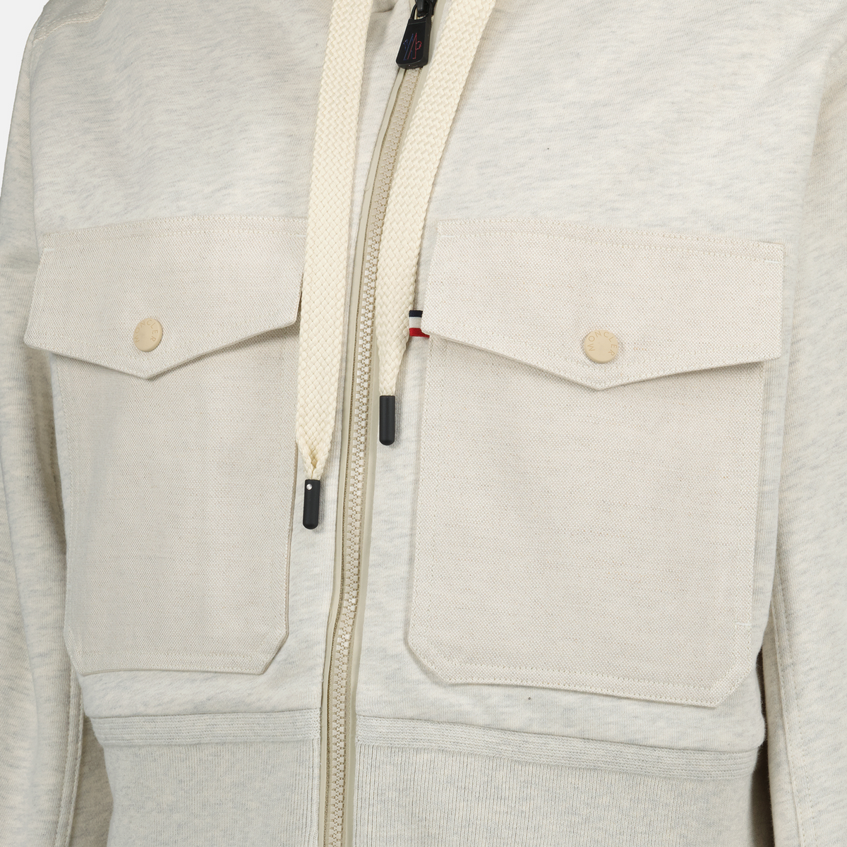 Zipped Cotton Sweatshirt