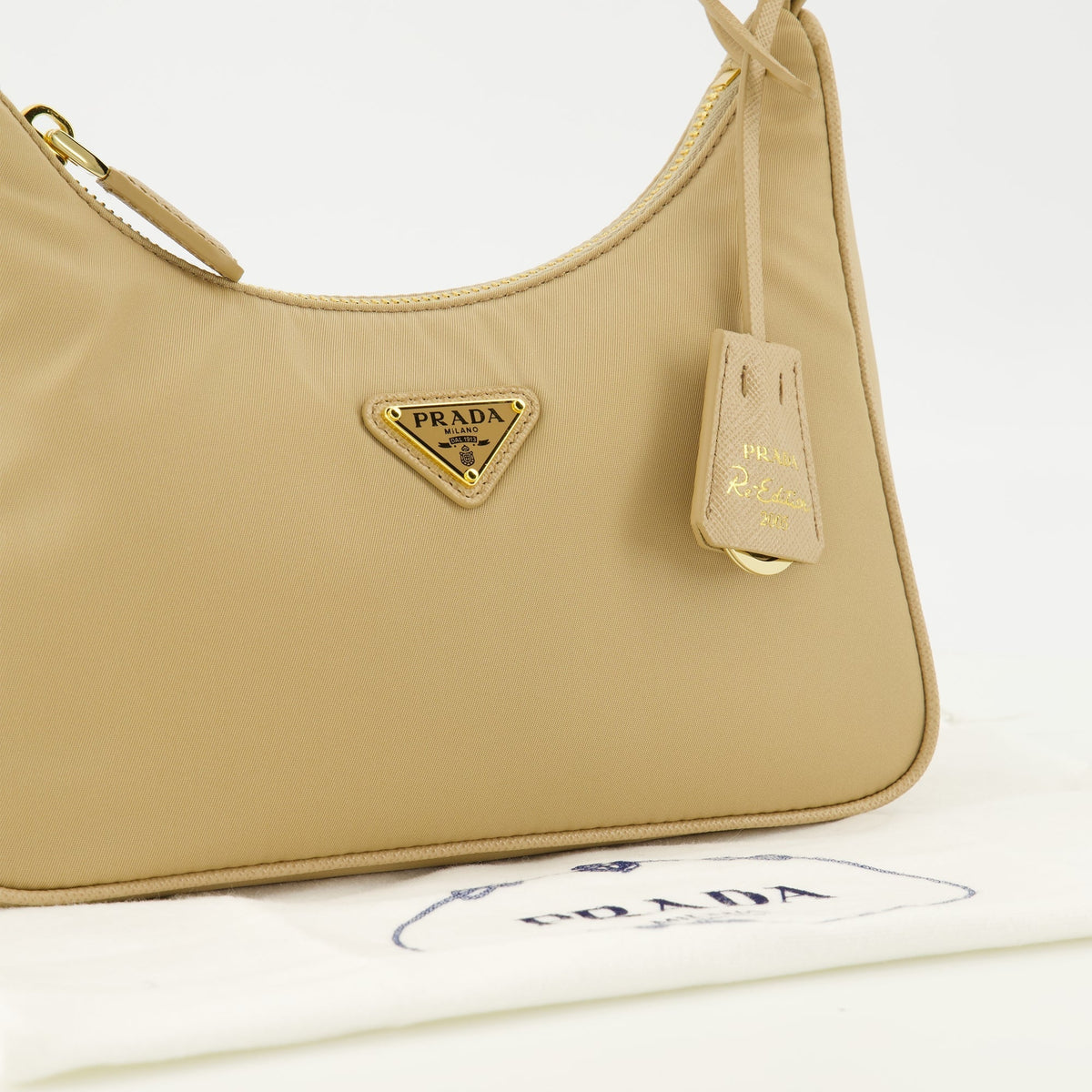Mini Reissue 2005 Bag in Beige Re-Nylon