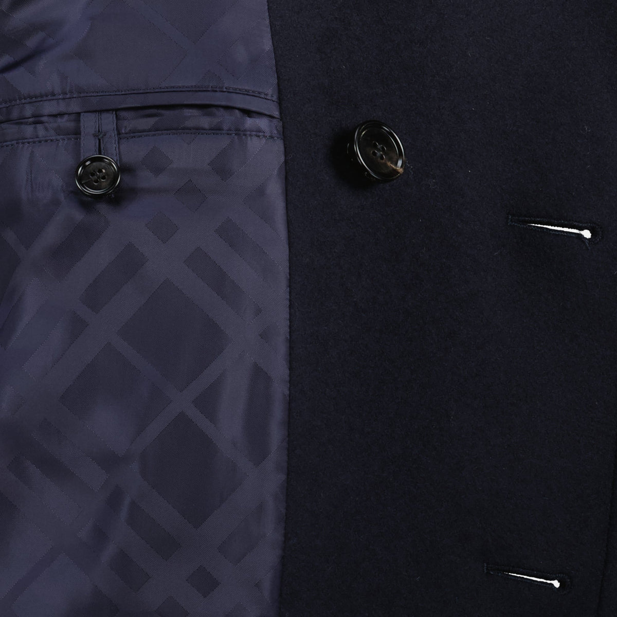 Blue Wool Peacoat