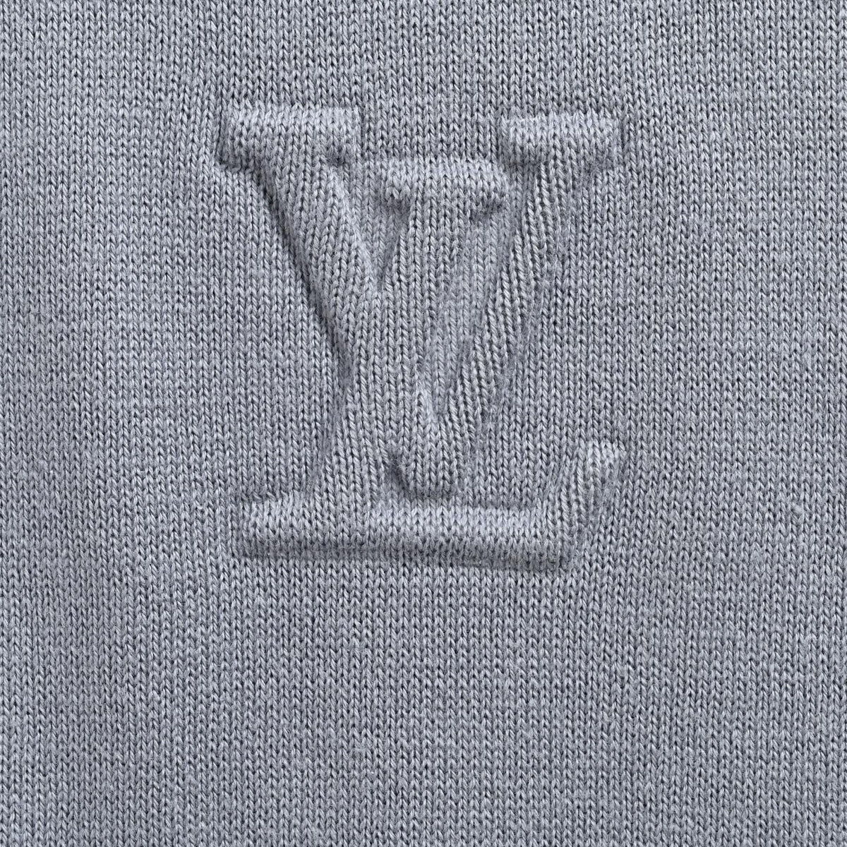 Embossed LV Color-Block T-Shirt | Blue-Grey