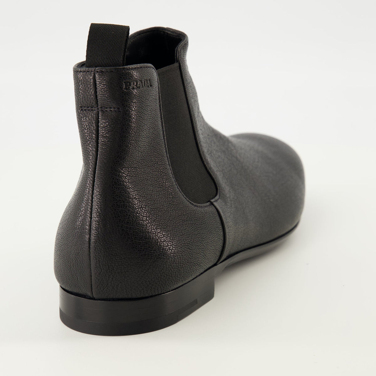 Black Leather Chelsea Boots