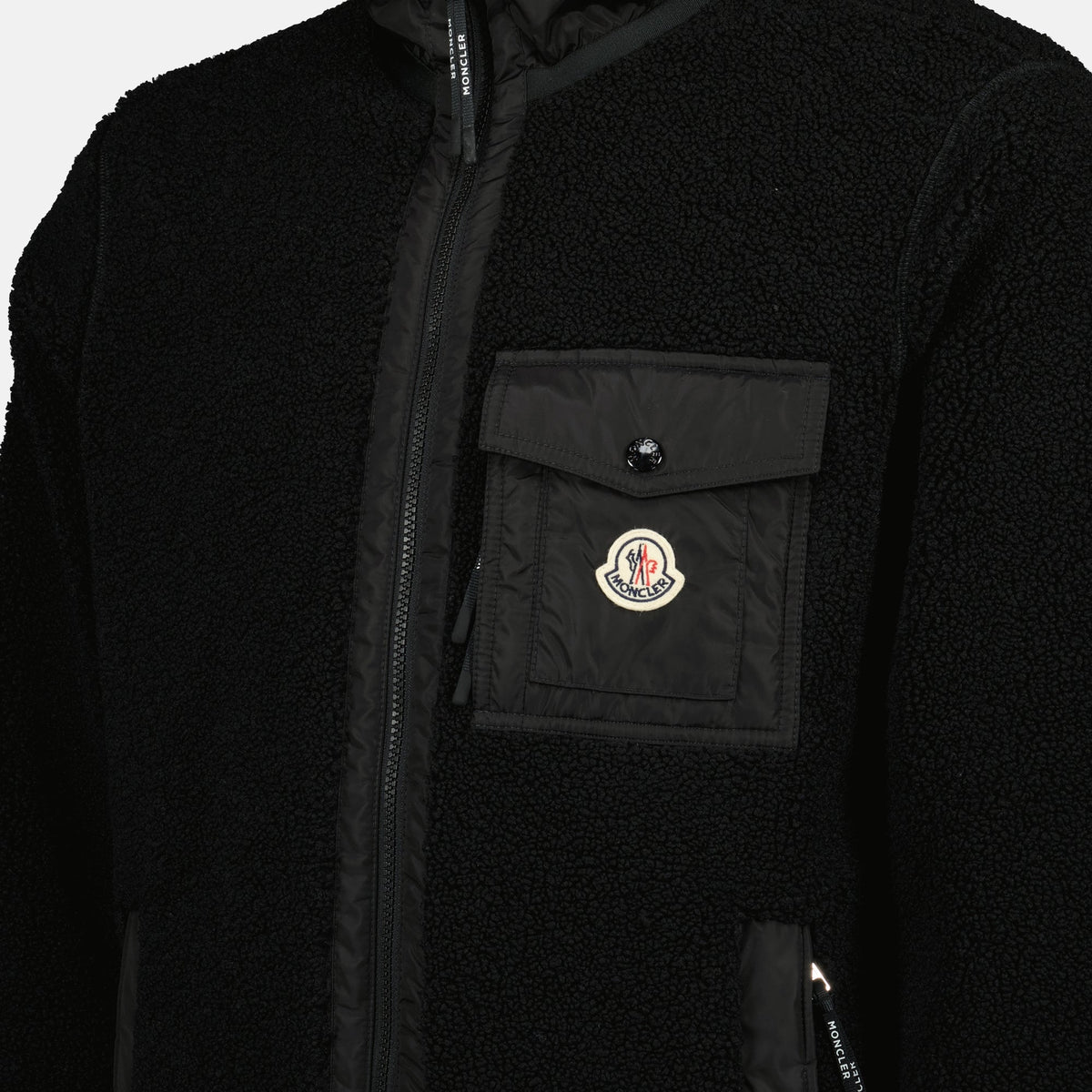 Black Teddy Zip Jacket