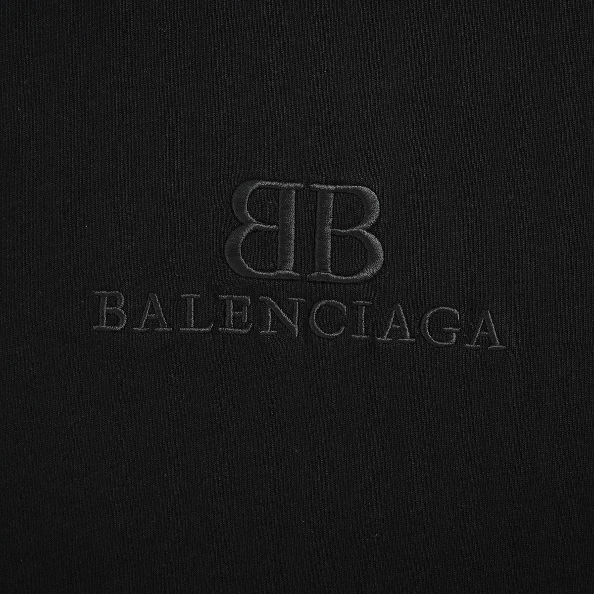 Tonal Embroidered BB Logo T-Shirt | Black