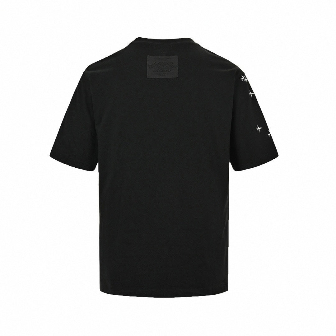 Airplane Motif LV Logo T-Shirt
