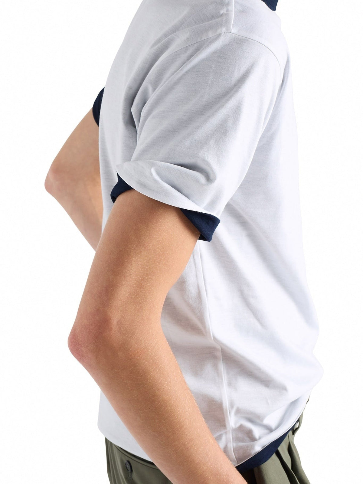 Reversible Pocket T-Shirt | White & Navy