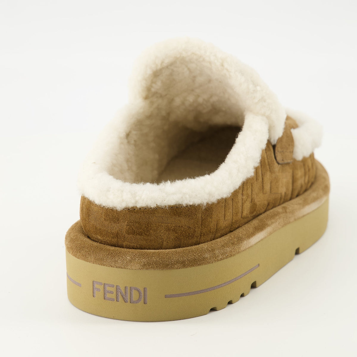 FF Brown Suede Clogs