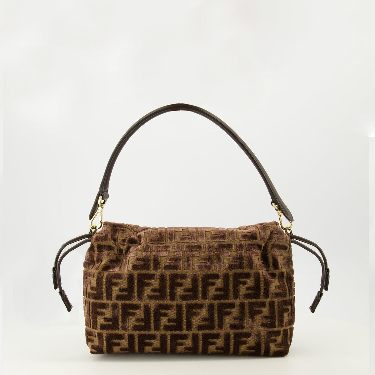 Mamma Baguette Velvet Bag in Brown