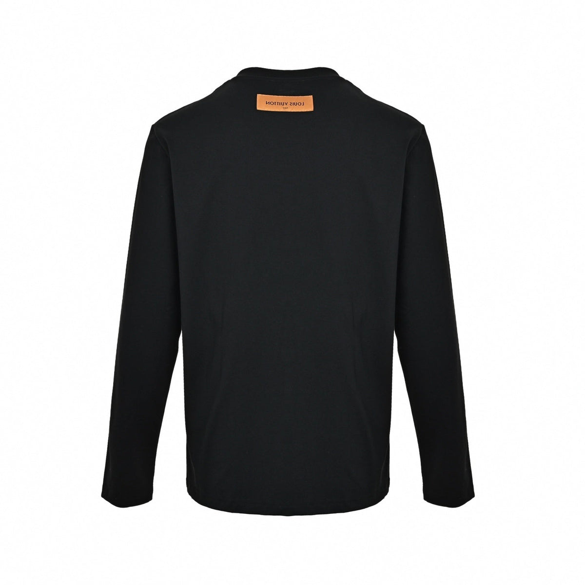 Embossed Logo Long-Sleeve T-Shirt - Black