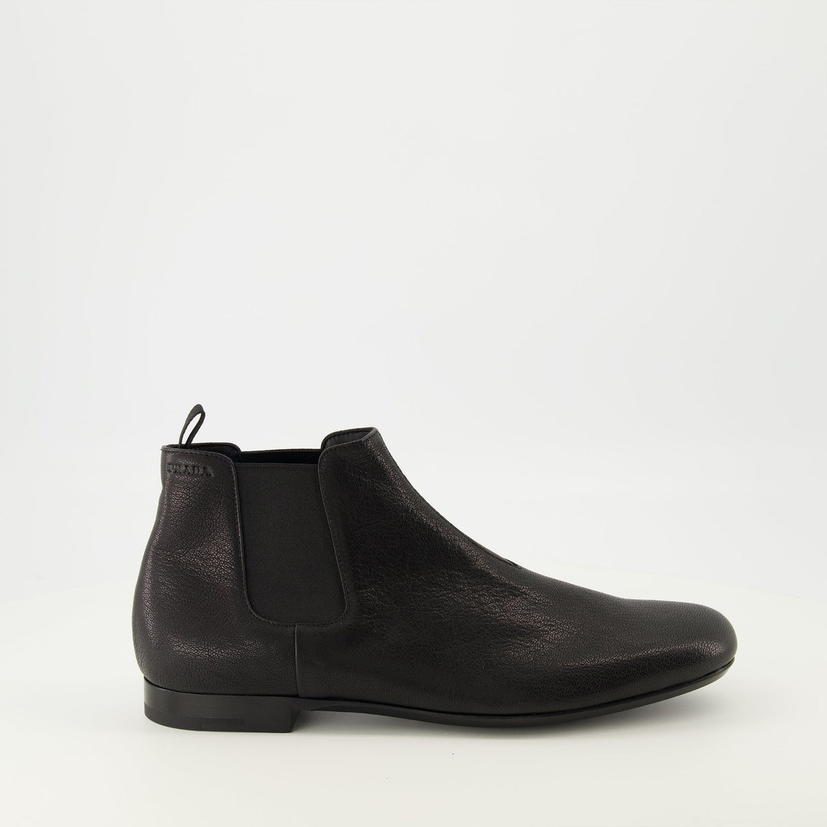 Black Leather Chelsea Boots