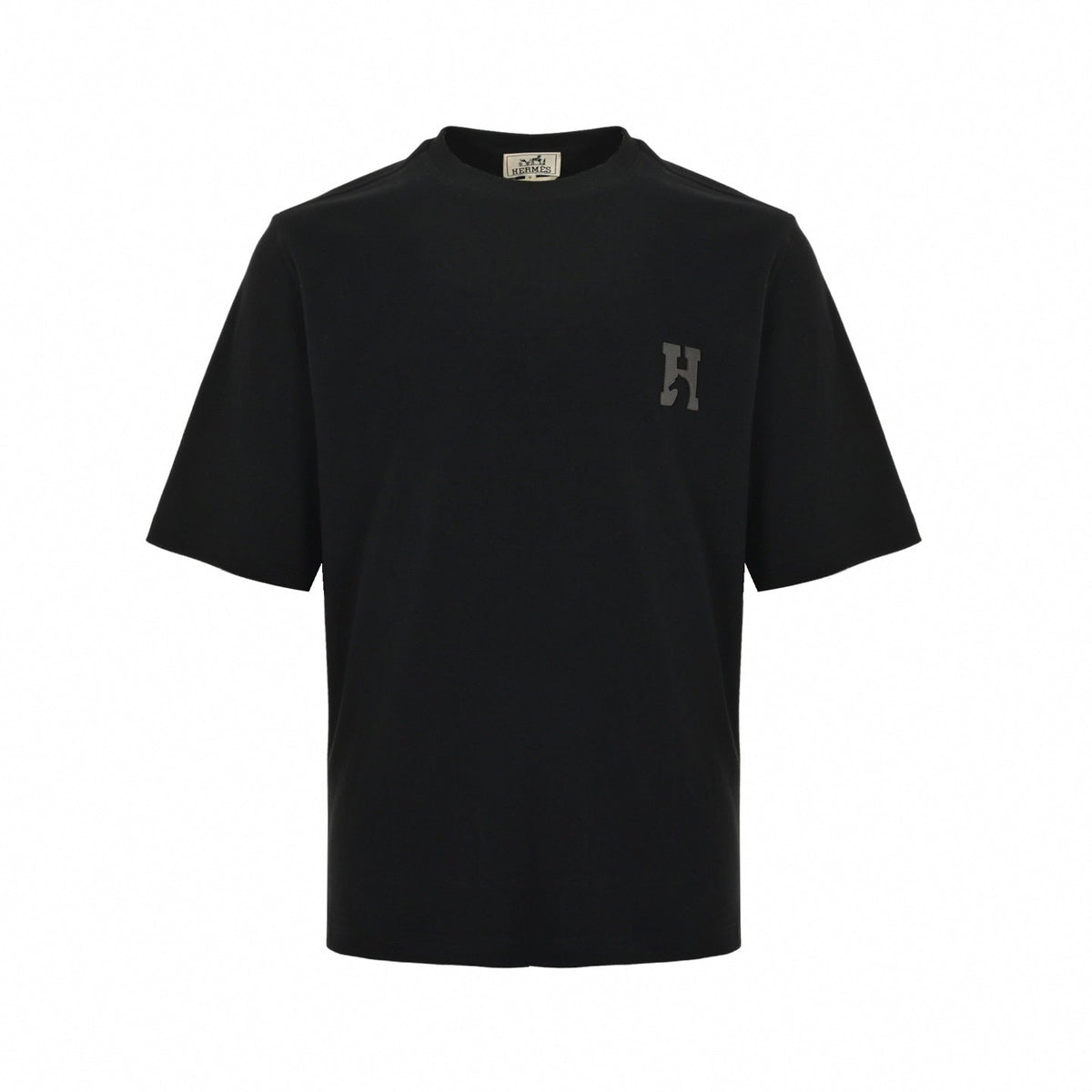 Lambskin Horse Cutout H Logo T-Shirt
