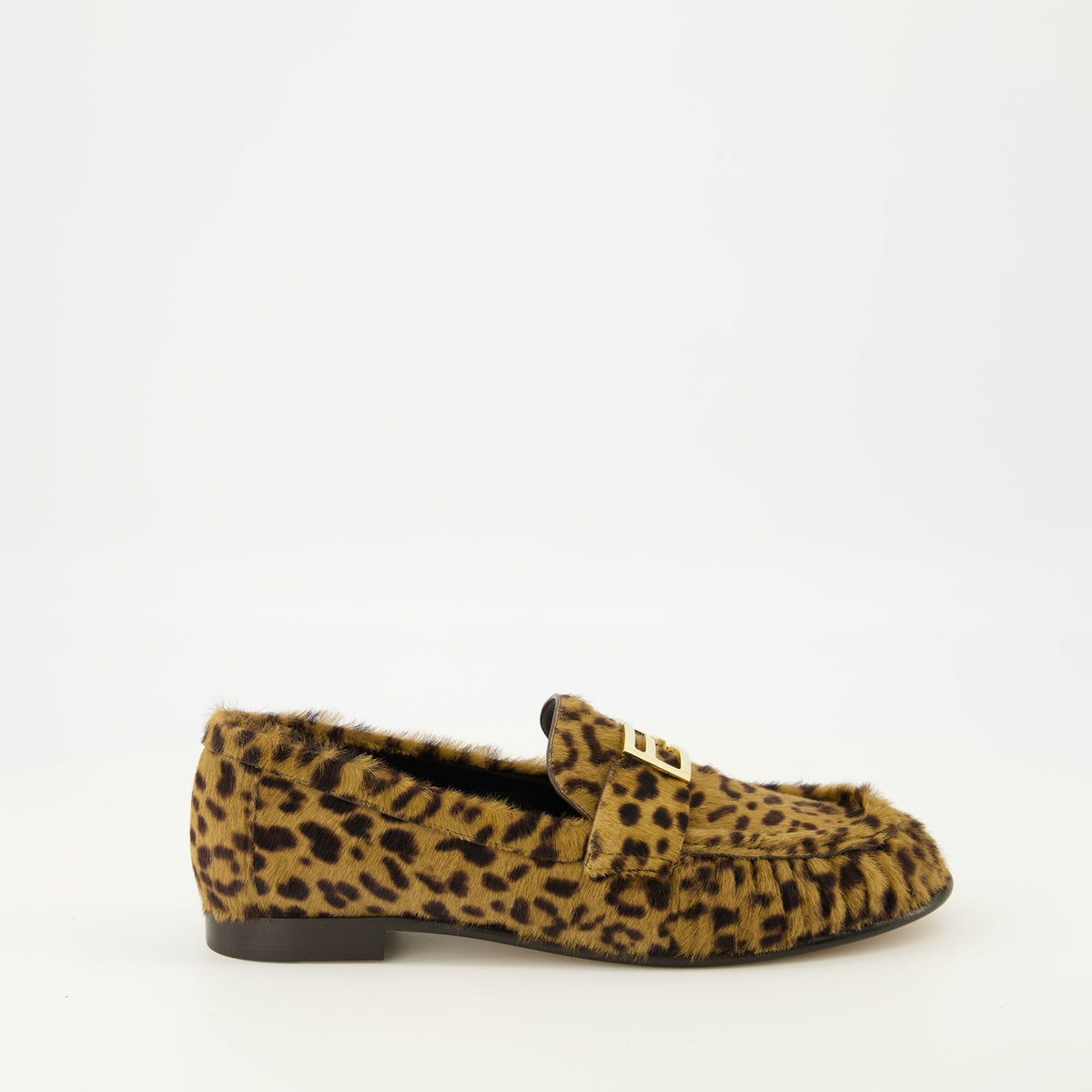 Leopard Print Baguette Loafers