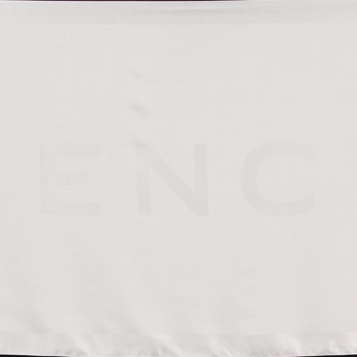 White Silk and Wool Scarf