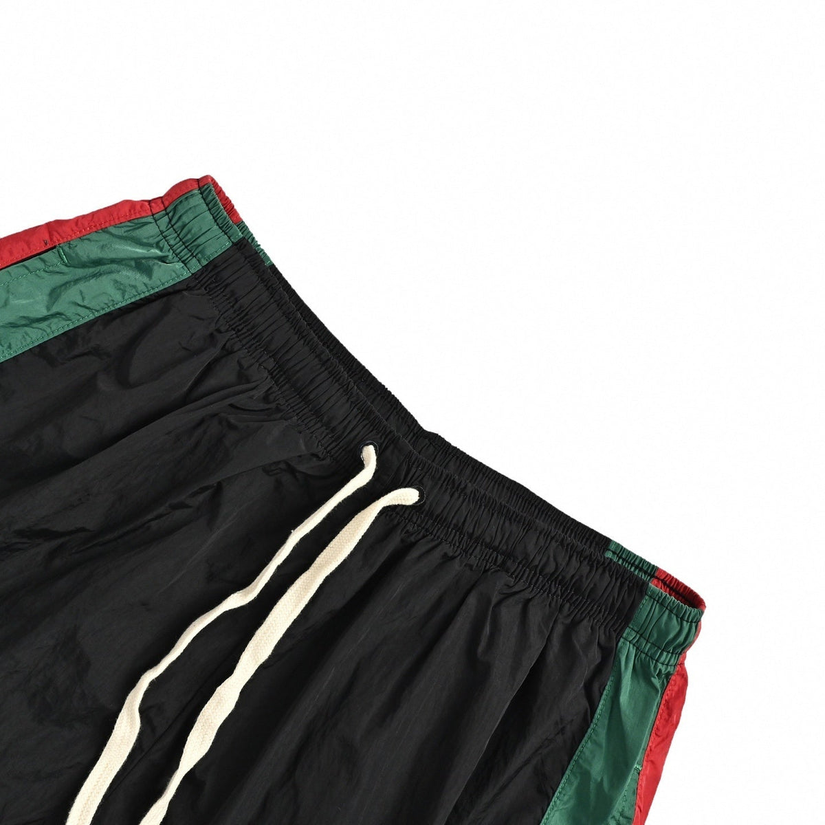 Web Stripe Track Shorts | Black