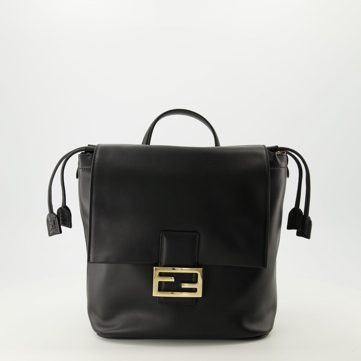 Black Leather Backpack