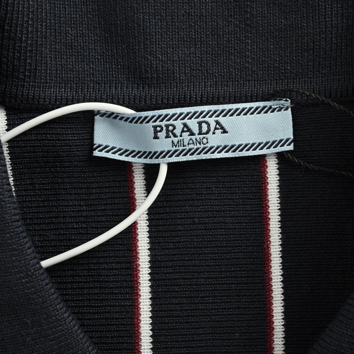Fine-Knit Pinstripe Cardigan | Black & White