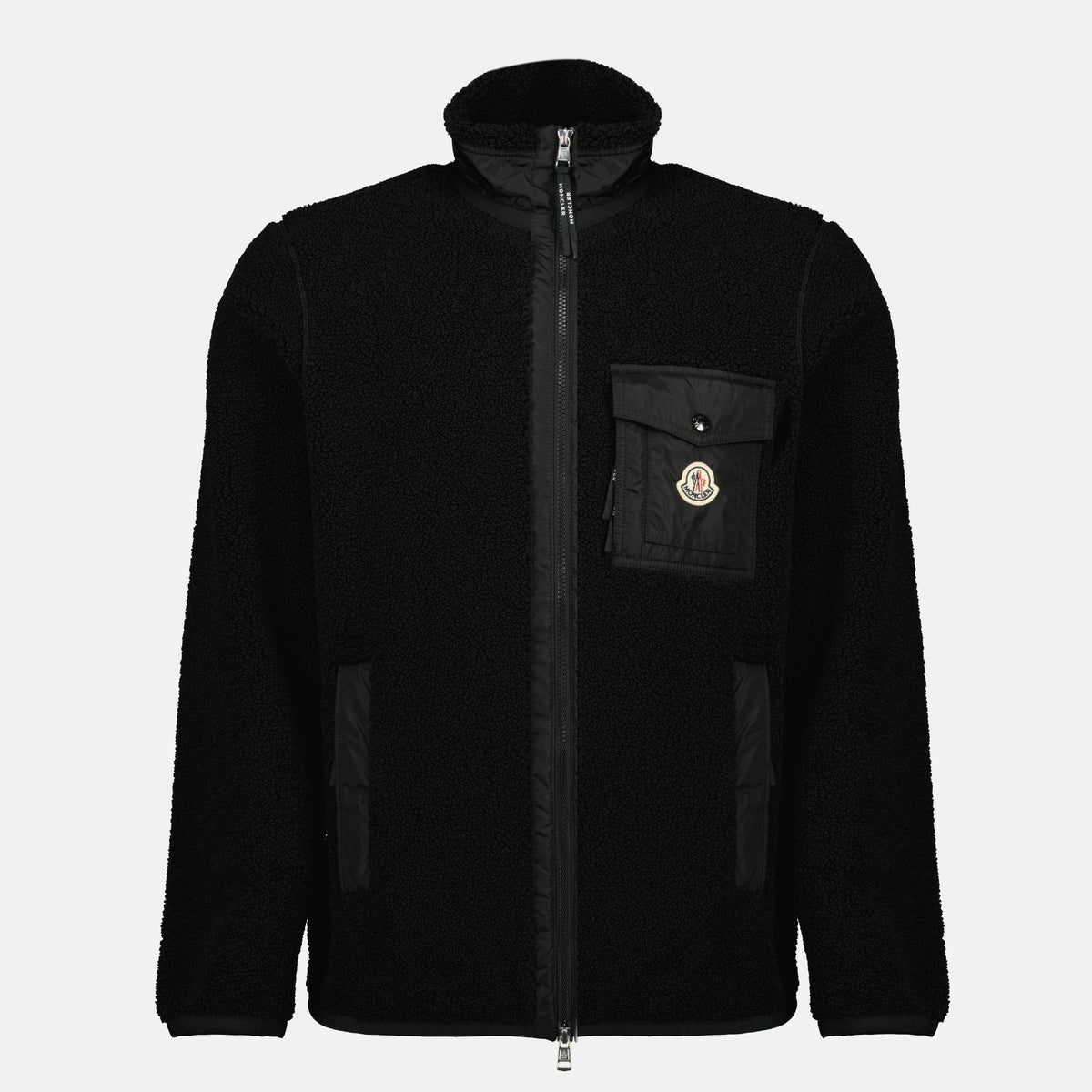 Black Teddy Zip Jacket