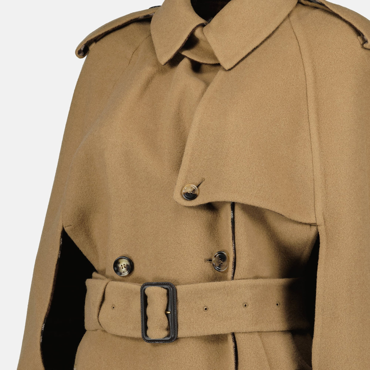 Brown Wool Belmont Cape