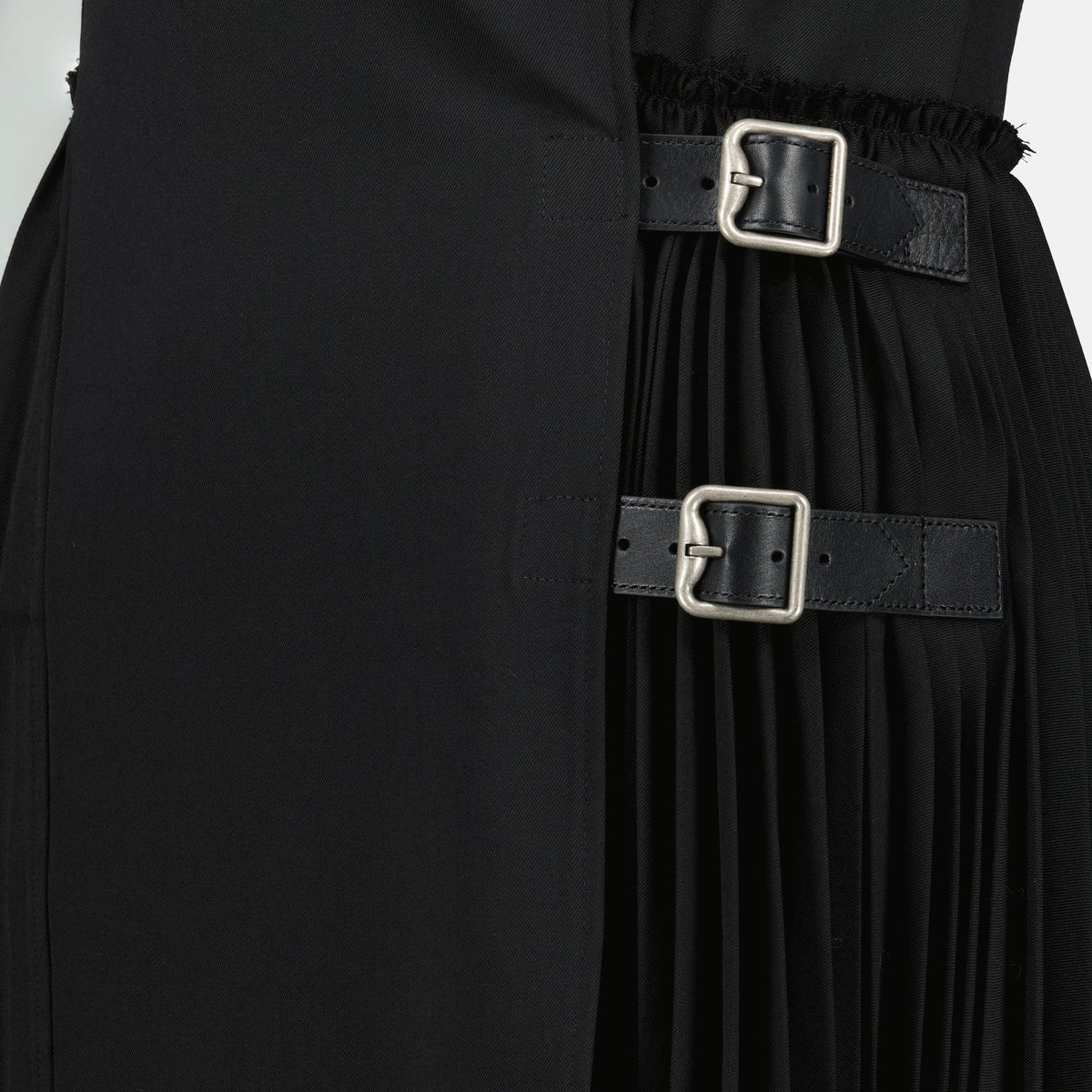 Black Wool Kilt Dress