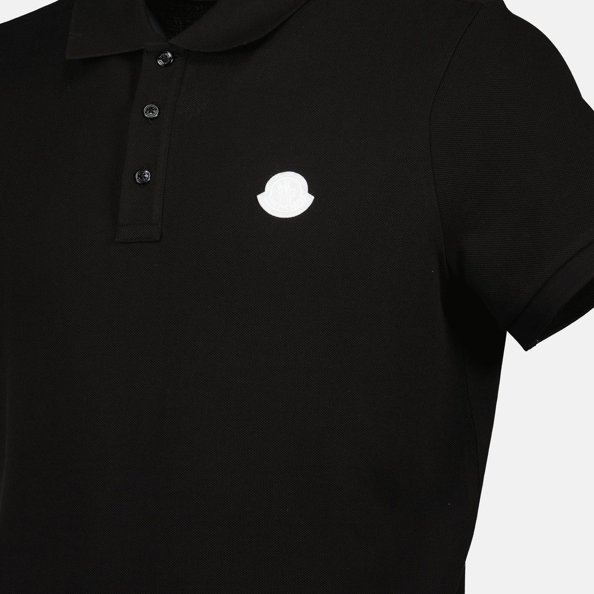 Black Short Sleeve Polo